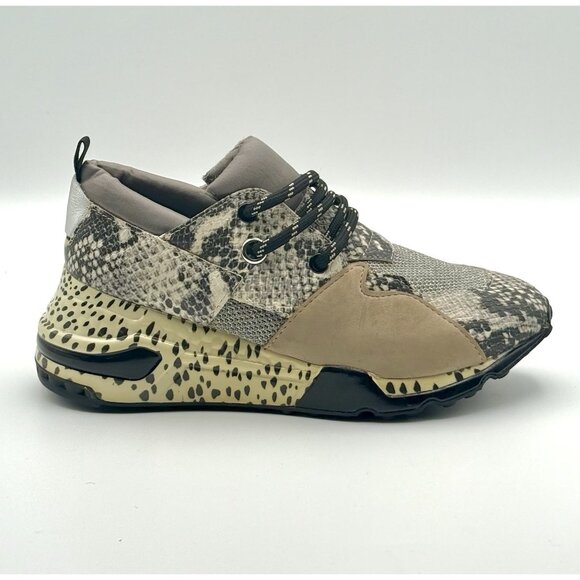 Steve Madden Cliff Hidden Heel Sneakers Shoes Women's Size 7.5 Animal Print - Picture 4 of 11